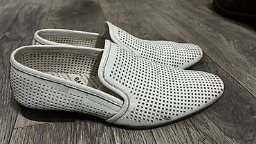 мокаси: Мужские перфорированные мокасины из натуральной кожи Basconi - — 1