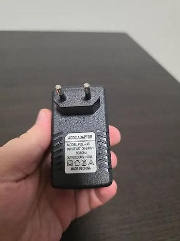 POE инжектор 48в-0,5а, стандарт IEEE 802.3AF, 24Вт, черный новый at lalafo.kg POE инжектор 48в-0,5а, стандарт IEEE 802.3AF, 24Вт, черный новый