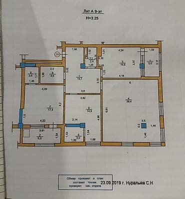 квартиры 3: 3 комнаты, 113 м², Элитка, 9 этаж — 3