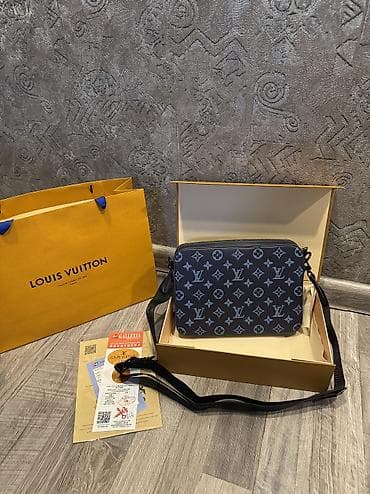 сумка мужская барсетка: Барсетка, Louis Vuitton, Множество карманов, Регулируемый ремень, Съёмный ремень, Новый — 8