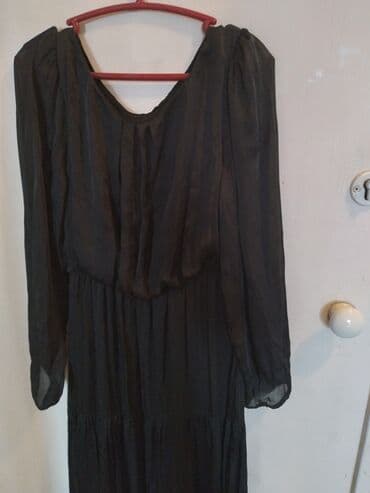 вечерний костюм: Вечернее платье, А-силуэт, Длинная модель, Шелк, С рукавами, M — 3