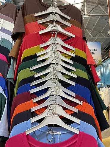 Жеке буюмдар: Күнүмдүк көйнөк, Жай, Узун модель, Трикотаж, 6XL, Стандарт — 2