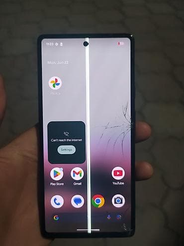 мечит: Google Pixel 6A, Колдонулган, 128 ГБ, түсү - Ак, 1 SIM, eSIM — 5
