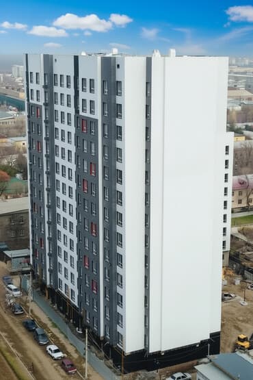 кара балта квартира дом: 1 комната, 43 м², Элитка, 6 этаж, ПСО (под самоотделку) — 1