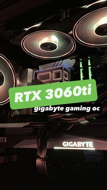 Видеокарта, Б/у, Gigabyte, GeForce RTX, 8 ГБ, Для ПК