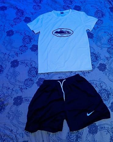 puma nike: Спортивный комплект: футболка + шорты новая упакованная - Футболка — 1