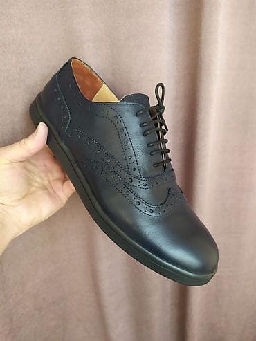 туфли на завязках: Мужские туфли, 44, Новый, цвет - Синий, Самовывоз — 1