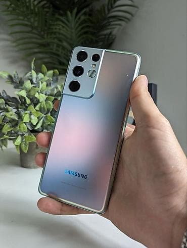 deco e4: Samsung Galaxy S21 Ultra 5G, Б/у, 256 ГБ, цвет - Серый, 2 SIM — 2