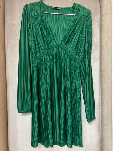 платье трапеция для беременных: Вечернее платье, Коктейльное, Средняя модель, Шелк, С рукавами, S — 2