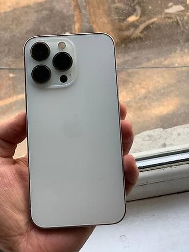 Apple iPhone: IPhone 13 Pro, Б/у, 128 ГБ, Серебристый, Чехол, 80 % — 2