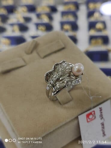 свадебное платья для беременных: Розывый Жемчуг Очень красивый эксклюзивный кольцо Серебро 925 пробы — 4