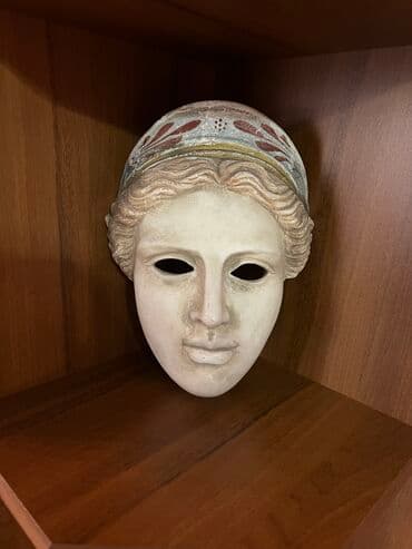 статуя: Настоящий очень старый сувенир с Греции сделан из глины — 3