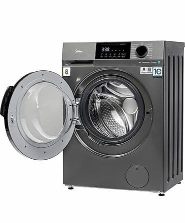 nokia 1100: Стиральная машина Midea (фронтальная загрузка), темный металлический — 3