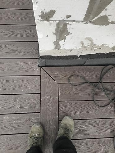 лес доски рейки: Террасное покрытие из ДПК (деревокомпозит) с монтажом на регулируемые — 8