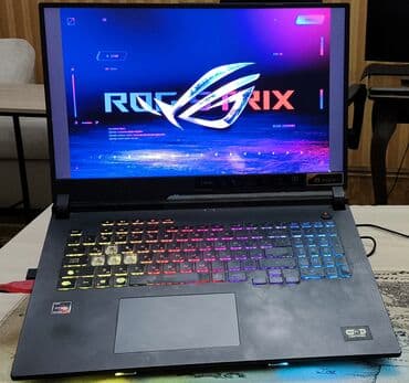 Аудиотехника: Ноутбук, Asus, 16 ГБ ОЗУ, AMD Ryzen 7, 17 ", Б/у, Игровой, память NVMe SSD — 2