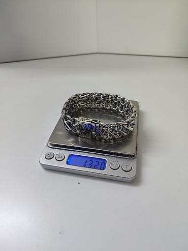 стрепы фикс: Мужские массивные браслеты из Серебра Браслет "Двойной Бисмарк" — 4