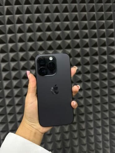 IPhone 14 Pro, Б/у, 256 ГБ, Черный, Защитное стекло, 91 %