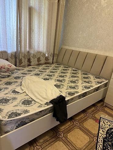 двухспалки: Спальный гарнитур в светлых тонах (белый/светлый дуб). Комплект — 1