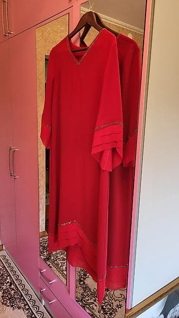 Сырт кийим: Кече көйнөгү, Жеңдери менен, Таштар, 3XL — 2