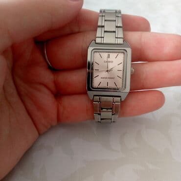 Киреге берилүүчү кийимдер: Классикалык сааттар саат, Casio, Жапония, Суу өткөрбөөчү, Аялдарга — 1