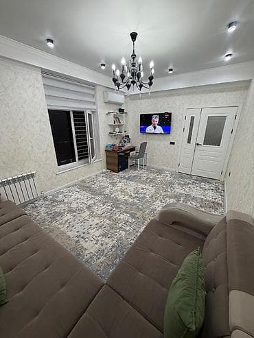 Недвижимость: 2 комнаты, 64 м², Элитка, Джал мкр (в т.ч. Верхний, Нижний, Средний) Элитка, 7 этаж, Евроремонт — 1