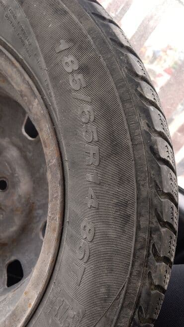 diska 13: Колеса в сборе 195 / 65 / R 15, Зима, Б/у, Запаска, Легковые, Железные, отверстий - 5 — 6