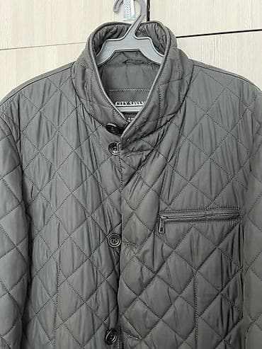 Курткалар: Стеганая мужская куртка City Savani - Цвет: черный/графит - — 4