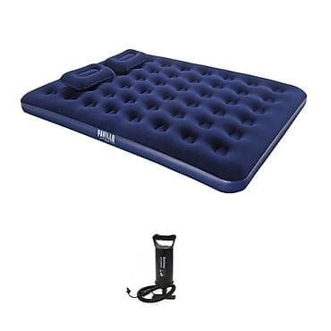 Двуспальный надувной матрас серии Flocked Air Bed изготовлен по