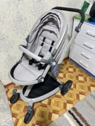 пальто детское демисезонное: Коляска, цвет - Серебристый, Новый — 9