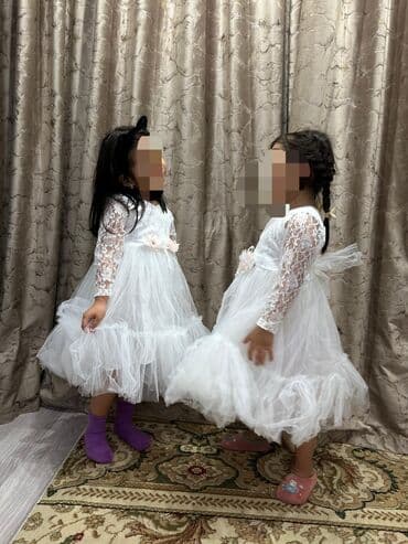 саудовская мужская одежда: Детское платье, цвет - Белый — 2