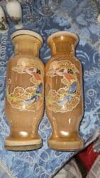 фарфоровую вазу: Вазы 1960г. Китай, высотой по 25см, фарфор в золоте, купившему 1 вазу — 1