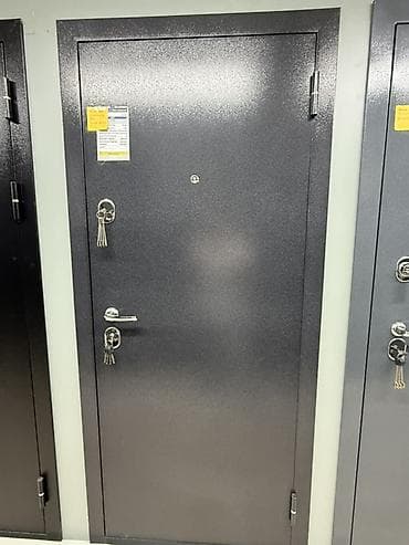 Двери для домов и квартир, Металлическая, Одностворчатая, цвет - Серый