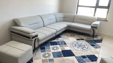 мебель бишкек: Угловой диван, C подушками, Трехместный — 4