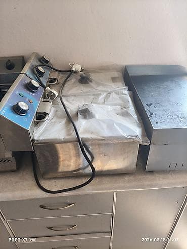 Посуда и кухонный инвентарь: Электрическая профессиональная гриль-плита (плоская жарочная — 3