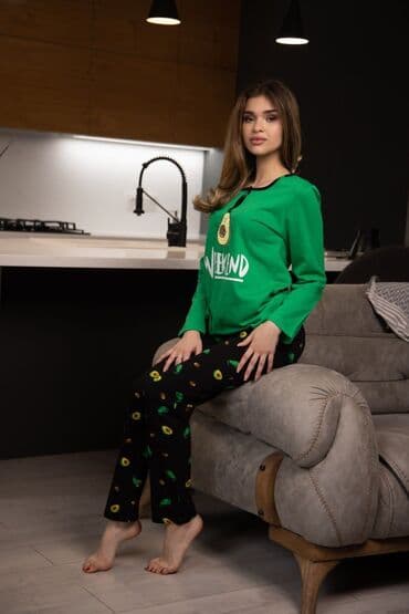 пижамы муслиновые: Женская пижама 100%хлопок Размер : л -3 хл (44-54) Цена:1100 сом ✅ — 7