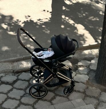 коляска prego: Балдар арабасы, түсү - Кара, Колдонулган — 3