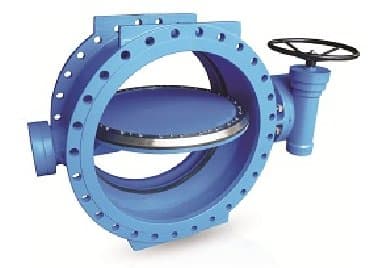 Фланцевый поворотный затвор двойной фланцевый поворотный