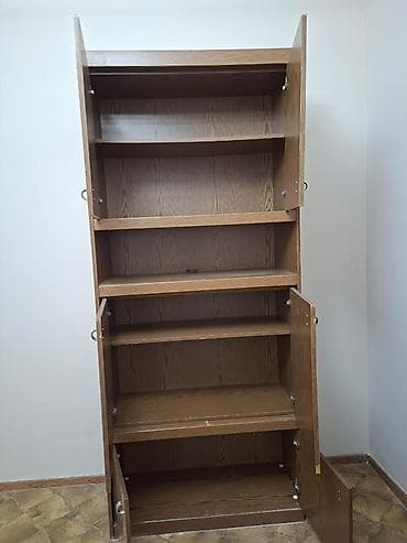 Гарнитур для зала, Шкаф, ДСП, цвет - Коричневый at lalafo.kg Гарнитур для зала, Шкаф, ДСП, цвет - Коричневый