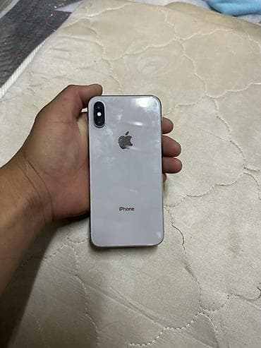 iphone 8 lalafo: IPhone X, Б/у, 256 ГБ, Серебристый, Чехол, 99 % — 2