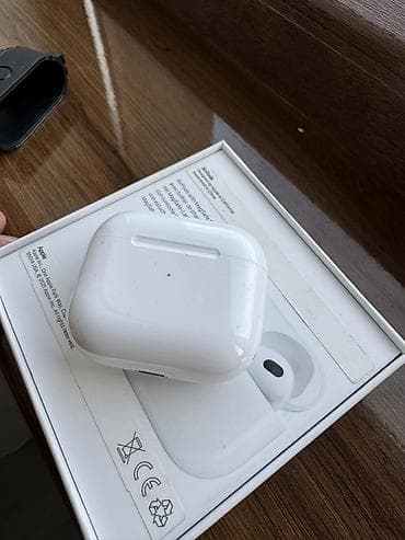 комбо 3 в 1: Apple AirPods 3 оригинал коробка кейс в идеале — 4