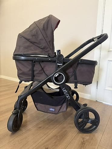 коляска urban: Коляска, Chicco, цвет - Черный, Б/у, Самовывоз — 1