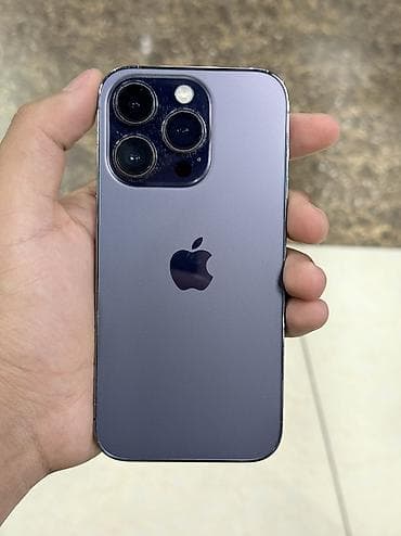 IPhone 14 Pro, Колдонулган, 256 ГБ, Deep Purple, Коргоочу айнек, Каптама, 79 %