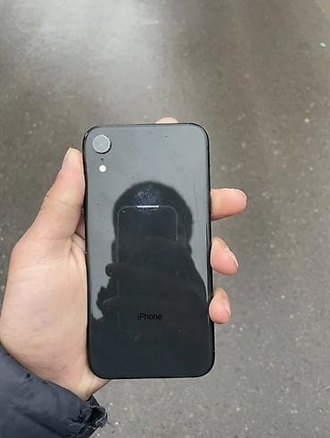 корпус на хр: IPhone Xr, Б/у, 128 ГБ, Черный, Защитное стекло, Чехол, 75 % — 2