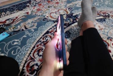 компьютеры айфон: IPhone 13, Б/у, 128 ГБ, Pacific Blue, Чехол, 91 % — 5