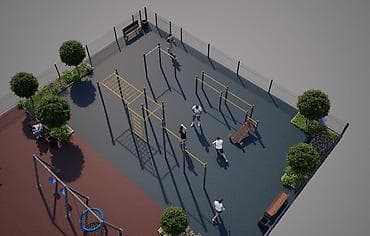 турник настенный 3 в 1: Детская площадка Для улицы — 5