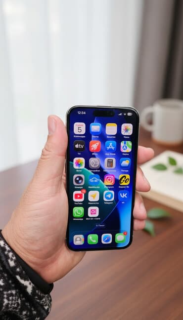 айфон 5 с цена в бишкеке: IPhone 15 Pro, Б/у, 256 ГБ, White Titanium, Защитное стекло, Чехол, 86 % — 1