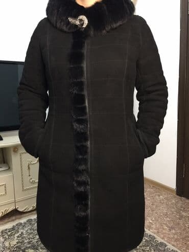 пальто 58 размер: Дублёнка(качество очень хорошее) размер подойдёт на 44-46 — 1