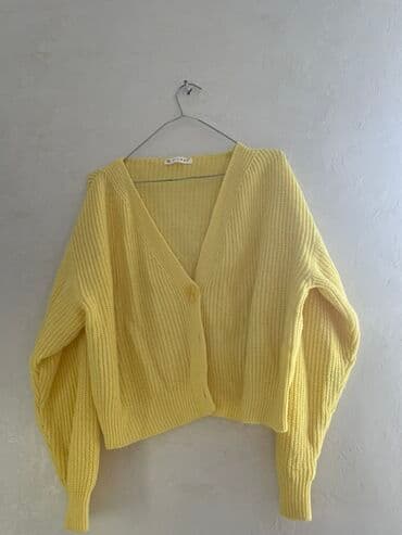 корейские капсулы для похудения день и ночь: Женский укороченный кардиган лимонно‑жёлтого цвета. - Фасон — 1