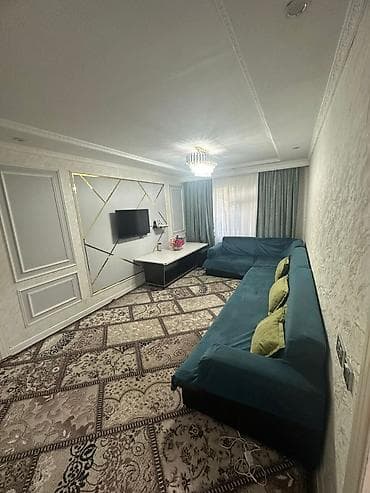 ош квар: 2 комнаты, 48 м², 103 серия, 1 этаж, Свежий ремонт — 1