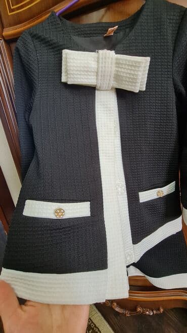 детское новогоднее платье: Комплект, цвет - Черный, Новый — 2